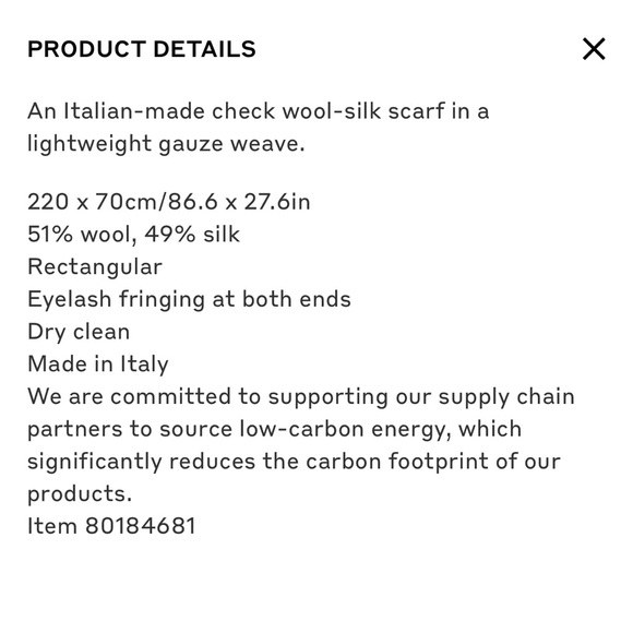 Burberry Extra long lightweight scarf - Picture 3 of 3